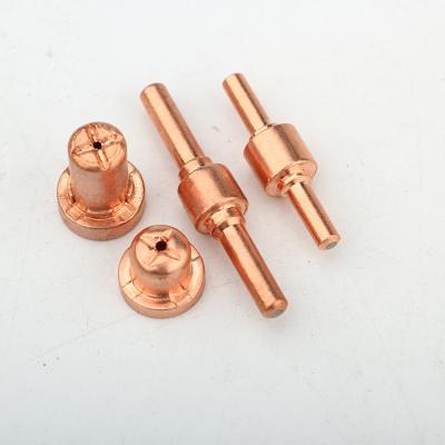 China Copper Nickel Plating 40A Plasma Welding Copper Accessories Cutting Tips And Electrode for sale