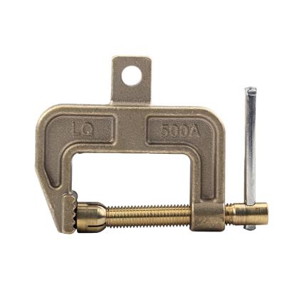 China All 500 A.C. Shape Copper Ground Copper Ground Clamp Electrical Ground Clamps All Ground Clamps Manufacturer for sale