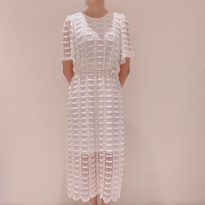 China 2021 Anti-Static Hot Sale Dress Ladies Dress Plus Size Dress Short Sleeve Ladies Summer for sale