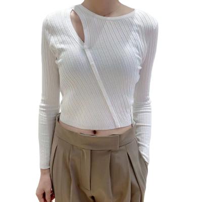 China 2021 New Thin Sweater Minority Tops Anti-wrinkle Fit Spring Long Sleeved Sweater Top Women And Autumn Shoulder Design for sale