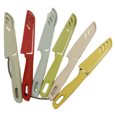 China Durable Comfortable Fruit Knife And PP Material Stainless Steel Handle Stainless Utility Knife for sale