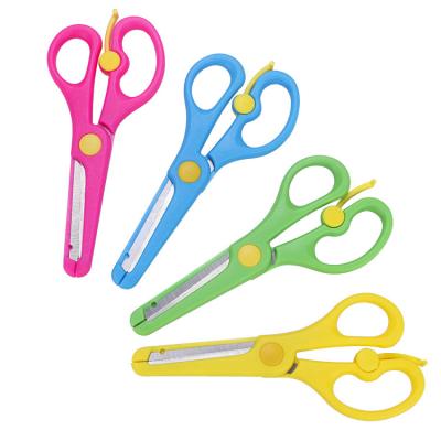 China Suitable Factory Directly Supply DIY Bounce Design Children Open Stainless Steel Children's Scissors for sale