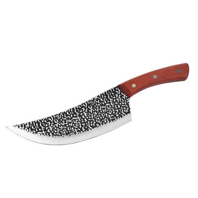 China Sustainable Hand Forged Chinese Kitchen Butcher Thickness 1.8mm Chef's Knife Stainless Steel Blade Knife for sale