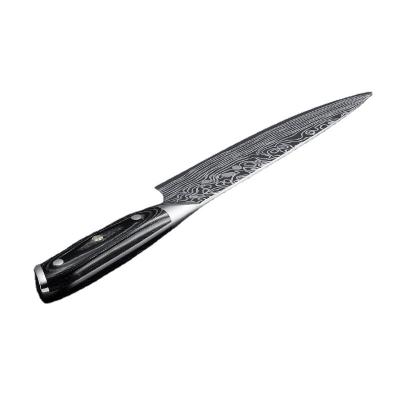 China New Design 8 Inch 4116 Molybdenum Vanadium Steel Laser Pattern Chef Knife Viable With Wood Color Handle for sale