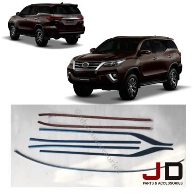 China STEELESS Stainless Lower Window Trim For Fortuner 2015 2016 2017 2018 for sale