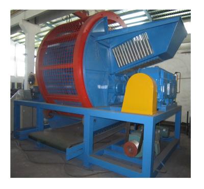 China Tire Recycling Waste Truck Tire Shredder Used Tire Pulverizer for sale