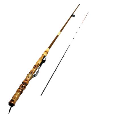 China BAMBOO Boat Pole High End Ice Fishing Features Luohan Multiple Handmade Bamboo Raft Fishing Rod for sale