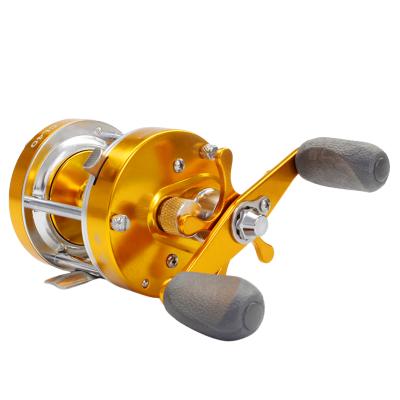 China LEFT HAND 5.2:1 Copper + Aluminum Alloy 18 Drag Big Game Saltwater Trolling Bait Fishing Reel for sale