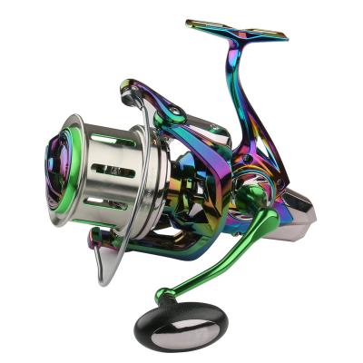 China New Colorful Metal 8000 4.8:1 LEFT HAND 10000 12000 Saltwater Sea 18+1BB Casting Fishing Spinning Reel for sale