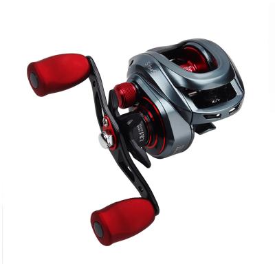 China High Quality LEFT HAND Stainless Steel Rolling Ball Saltwater Baitcasting Reel 8kg Max Drag Fishing Casting Reel for sale