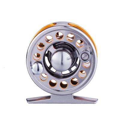 China LEFT HAND Wholesale Classic Alloy Body 2+1 Silver Ultra Light Fly Fishing Aluminum Reel for sale