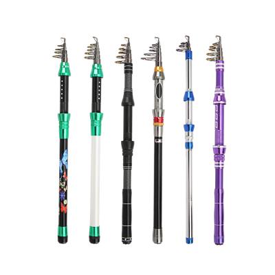 China Multiple Types Carbon Fishing Spinning Telescopic Fishing Rod For Saltwater 1M-3.6M Carbon Fiber Fishing Pole Sea for sale