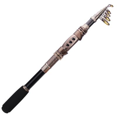 China Fishing Equipment Sea Carbon Fiber Medium Heavy Boat Telescopic 1.8M-3.3M Bass Fishing Spinning Rod for sale