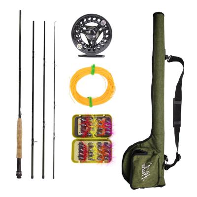 China Wholesale Fly Fishing Carbon Fiber Freshwater Fishing Rod And Reel Combo Set for sale