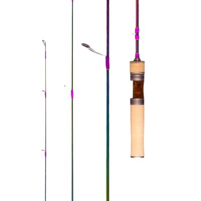 China Carbon 2 Scetion Plating Purple Carbon Fiber Spinning Rod For Freshwater Saltwater Rods for sale