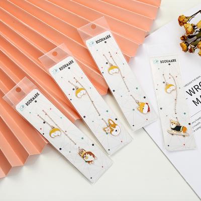 China Creative Cute Animal Pendant Net Popular Stationery Koki China Cartoon Cartoon Portable Reading Bookmark Student for sale