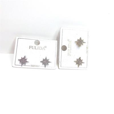 China Wholesale Cute Elegant Silver Jewelry Women Stud Earring Beach Holiday Stud Earring Jewelry for sale