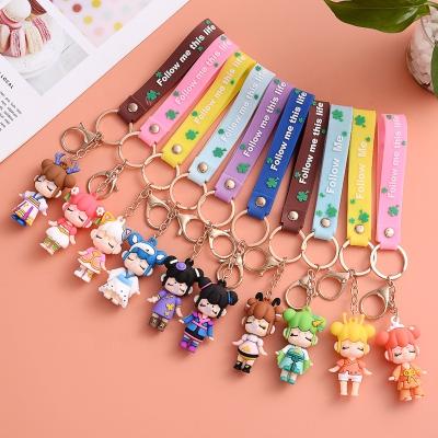 China nanci rbber pvc 3d cartoon new Leye cartoon key chain 2021 cute promotional high quality soft mystery box for sale