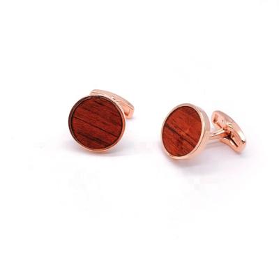 China Elegance Cufflinks Metal Cufflinks New Arrival Restrained Zinc Alloy Gold Plating Log Cufflinks for sale