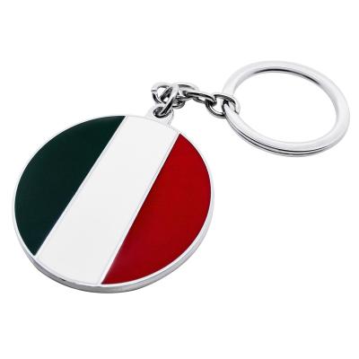 China Metal France Flag And Other Country Custom Metal Key Chain Keyring For Souvenirs for sale