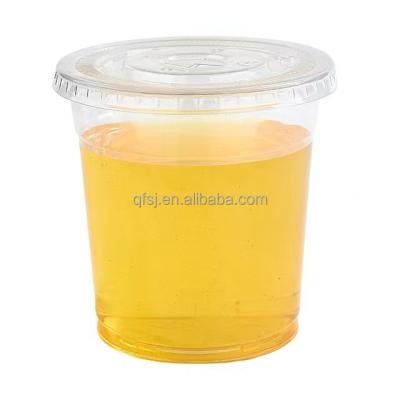 China 500ml 18oz Takeaway Food Disposable PET Cup Clear Plastic PET Logo Custom Printing Cup With Transparent Lid PET Cup With Cheap Price for sale