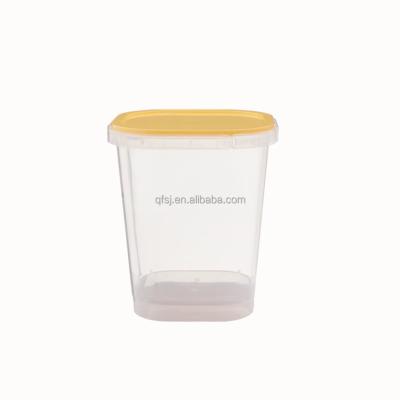 China 580ml Microwavable Square Shape BPA FREE Food Storage Hot Sale Transparent Container Containers for sale