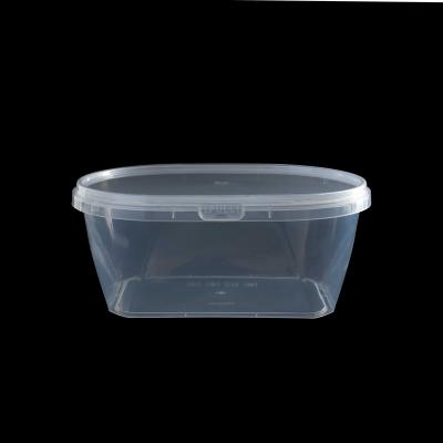 China Factory Direct Sale Microwavable 1100 MO Oval Transparent Clear PP Box Storage Container Box For Fruit Candy Cookies for sale