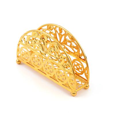 China Gold Plated Square Wedding Tissue Box Holder Special Celebration Holiday Party Decorations Luxury Wedding for sale