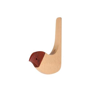 China Universal Multi-Function Nordic Style Storage Bag Hanger Universal Wooden Hanger Hooks For Home Decor for sale