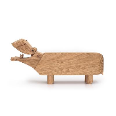 China Europe OEM Stationery Item Natural Wood Pen Holder Wooden Pen Animal Color Wood Craft for sale