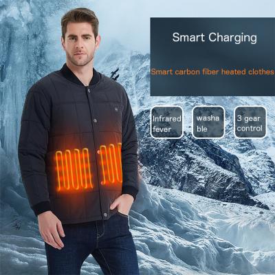 China OEM Sustainable Cotton Outdoor Coat Soft Shell Heated Jacket Waterproof Warm Jacket for sale