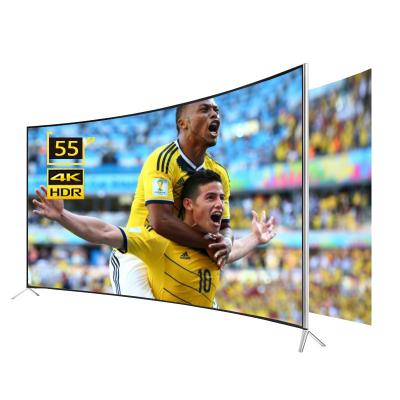 China Home/Market/Hotel TV Cheap LED TV 50 55 65 Inch Curved Screen Android Smart TV Television Wholesale for sale