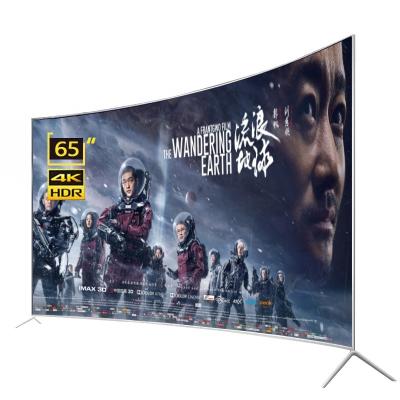 China Home/Market/Hotel TV 65inch Curved Smart TV 4K Big Screen Ultra HD LED TV Smart Television 65 inch TV for sale