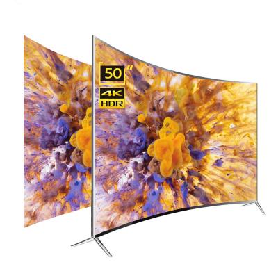 China Home/Market/Hotel TV OEM 50 Inch Curved UHD TV 4K 50inch Android Smart LED Television TV for sale