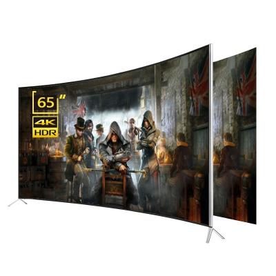 China Home/Market/Hotel TV Wholesale China TV 65 Curved LED TV 4K UHD Smart TV Television for sale