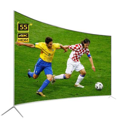 China Home/Market/Hotel TV Ultra HD LED TV 55 Inch Office Hotel Curved TV Android Smart TV Television for sale