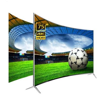 China Home/Market/Hotel TV Hotel Room LED Tv Television 75 Inch With Android WebOs System 4K Smart Tv Curved Tv for sale