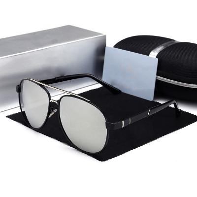 China Fashion Sunglasses Shape Sunglasses Metal Frame Street Style Brand Aluminum Sunglasses Polarized Lenses for sale