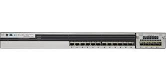 China Cisco Catalyst 24 Port Gigabit Switch GE SFP IP Base WS-C3850-12S-S Layer 3 for sale