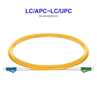 China Modo LSZH 1550nm del cable de fibra óptica de LC/APC~LC/UPC OS2 solo en venta