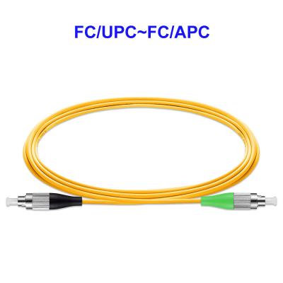 China Optical Fiber Cable FC/APC~FC/UPC Single Mode Single Core OS2 LSZH Customize for sale