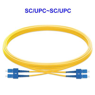 China SC/UPC~SC/UPC 1550nm Fiber Optic Patch Cord 2 Core OS2 LSZH for sale