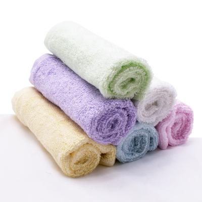 China Wholesale 6 Pack 10*10 Inch 100% Baby Washcloths Baby Face Nuture Super Soft Super Soft Hypoallergenic Bamboo Towel 500gsm Bamboo Fiber Baby Towel for sale