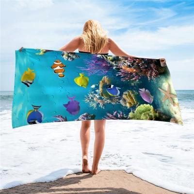 China Alibaba Towel Suppliers Microfiber Printing Beach Bath QUICK DRY Towel Customized Beach Towels for sale