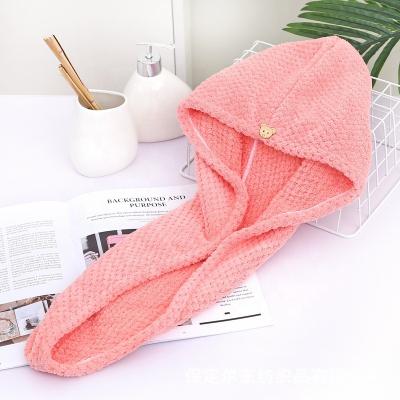 China QUICK DRY Microfiber Hair/Coral Fleece Long Drying Turban Towel For Hair Wrap Quick Dry Salon/Shower Spa Head Towel Turban for sale