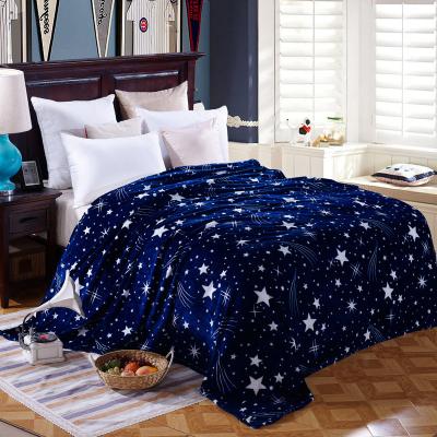 China King Size Thick Flannel Anti-Pull 760GSM Weight Winter Luxury Fleece Throw Blanket Heavier Luxury Bedspread Bed Covers for Home for sale