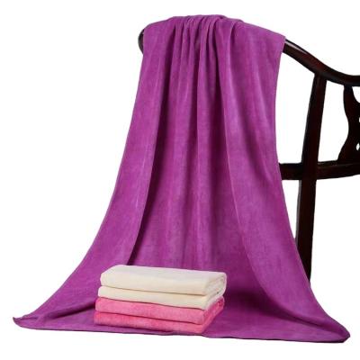 China Large Size Kid Safe Body Drying Super Soft Bath Towel With 80% Polyester And 20% Polyamide for sale