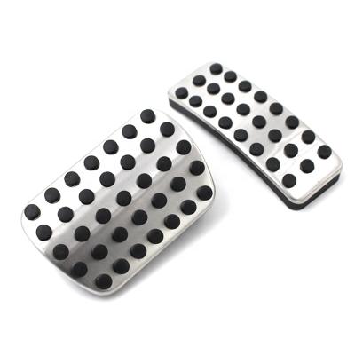 China Luxury Car Pedal Pad Foot Rest Plate Cover For Benz A GLA Stainless Steel Silver Automobile for sale