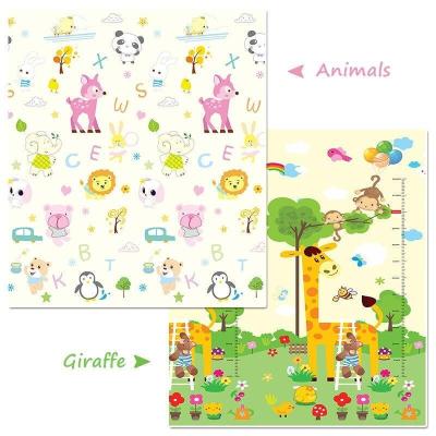 China Eco-friendly.non-toxic.anti-slip.water-proof HONLONE XPE Foam Play Mat Baby Thickened Tasteless Crawling Protective Non-slip Floor Cartoon Game Floor Mat for sale