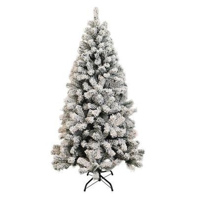 China Luxury White Christmas Tree Ornament Customized Christmast PET PVC Ornament Sapin De Noel Artificial Outdoor Artificial Plant for sale